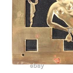 Coffret Art Déco en Bronze et Tissu Europe Années 20-30