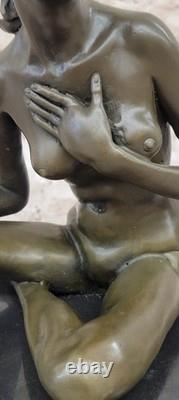 Collection Art Déco Bronze Français Nu Assis Par Amedeo Gennarelli