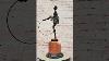 D Alonzo Art Deco Bronze Ballerina With Hoop On Marble Pedestal Xn 2004 Sculpture Artdeco
