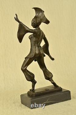D. H. Bronze Statue Art Déco Danseuse Sculpture Figurine Statue Figurine Art