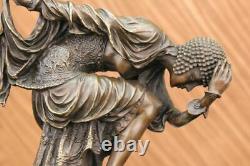 D. H. Bronze Statue Art Déco Danseuse Sculpture Fonte Figurine Sculpture