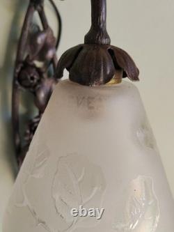 DEVEAU Paire d'appliques ART DECO