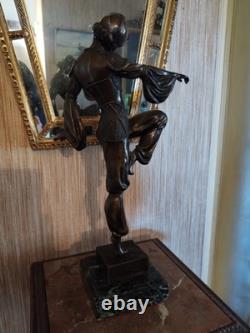 Danseuse Style Art Déco en Bronze Charme d'Orient d'après Chiparus (1886-1947)