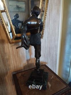 Danseuse Style Art Déco en Bronze Charme d'Orient d'après Chiparus (1886-1947)