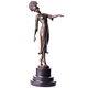 Danseuse En Bronze Art Déco Antique D'apès Artiste Demetre Chiparus