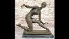 Dimitri Chiparus Graceful Art Deco Dancer Girl Bronze Sculpture On Marble Base Ep 168