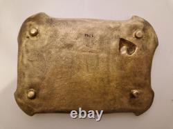 Ecole de Nancy / art nouveau Fromont coupelle en bronze aux ancolies 1900