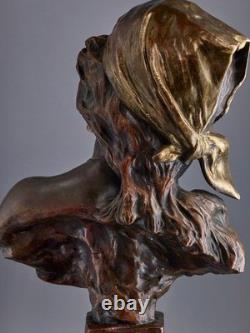 Emmanuel VILLANIS (1858-1914) SAIDA Bronze Art Nouveau / Art Deco