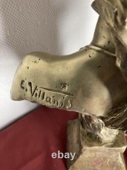Emmanuel VILLANIS (1858-1914) SAIDA Bronze Art Nouveau / Art Deco