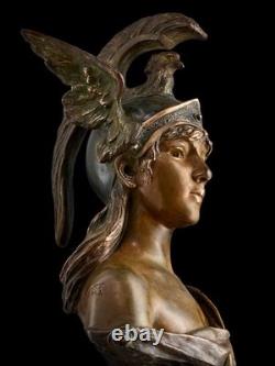 Emmanuel VILLANIS (1858-1914) VALKYRIE bronze Art Nouveau / Art Deco
