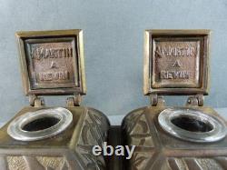 Encrier Art Déco en Bronze de la Manufacture Arthur MARTIN à Revin vers 1920