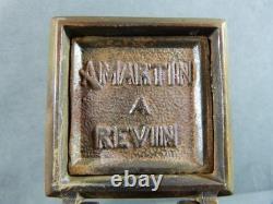 Encrier Art Déco en Bronze de la Manufacture Arthur MARTIN à Revin vers 1920
