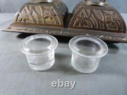 Encrier Art Déco en Bronze de la Manufacture Arthur MARTIN à Revin vers 1920