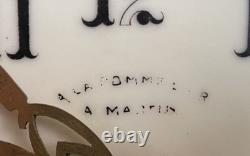 Exceptionnelle et rare pendule art déco bronze doré marbre rouge Persan