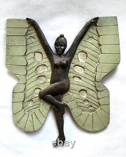 Femme Papillon. Bronze art déco. Années 25