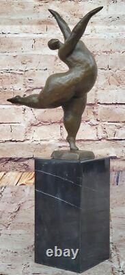 Figurine En Bronze De Ballerine Signée Originale Sculpture Art Déco