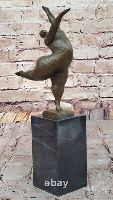 Figurine En Bronze De Ballerine Signée Originale Sculpture Art Déco