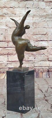 Figurine En Bronze De Ballerine Signée Originale Sculpture Art Déco