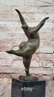 Figurine En Bronze De Ballerine Signée Originale Sculpture Art Déco