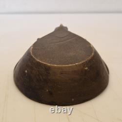 France, Autriche. Art déco Lourd cendrier en bronze décor de buffle TBE