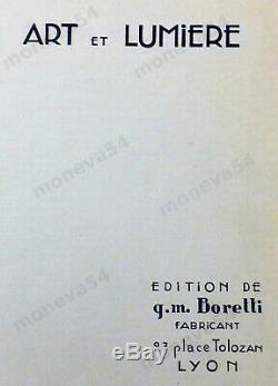 G. M. Boretti Lustre Art Déco Catalogué En Bronze Et Batonnets De Cristal 1930