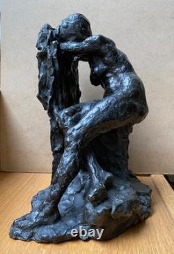 Gaston Broquet (1880-1947) Jeune Femme vers 1910 bronze Art Déco patine brune