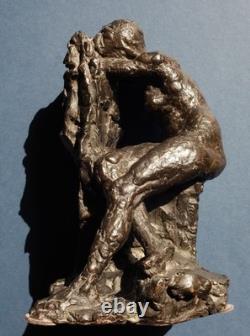 Gaston Broquet (1880-1947) Jeune Femme vers 1910 bronze Art Déco patine brune