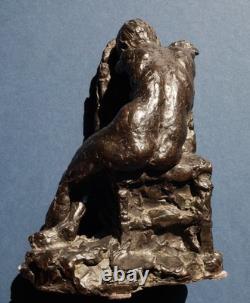 Gaston Broquet (1880-1947) Jeune Femme vers 1910 bronze Art Déco patine brune