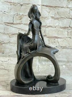Grande Sculpture Érotique En Bronze Femme Figure Sexy Nue Art Déco FIGURE DEAL