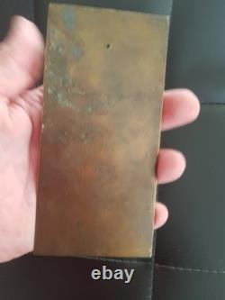 HEUVELMANS PLAQUE BRONZE ART DECO NOTRE DAME D'ESPERANCE Vierge à l'enfant