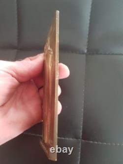 HEUVELMANS PLAQUE BRONZE ART DECO NOTRE DAME D'ESPERANCE Vierge à l'enfant