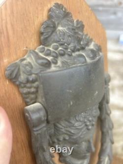 Heurtoir en Bronze Tête de Femme Art Nouveau XIXeme Art Deco Marteau de Porte
