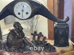 Horloge et sa parure Art Deco signée G LIMOUSIN -Splendide