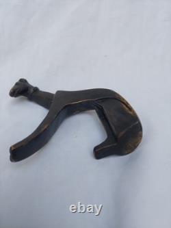 Karl Hagenauer chien en Bronze très stylisé Art Déco Viennois antique brass dog