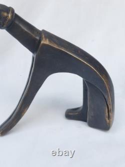Karl Hagenauer chien en Bronze très stylisé Art Déco Viennois antique brass dog