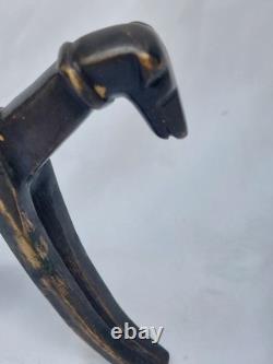 Karl Hagenauer chien en Bronze très stylisé Art Déco Viennois antique brass dog