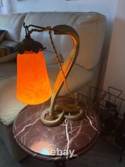 Lampe Art Déco. Muller Freres