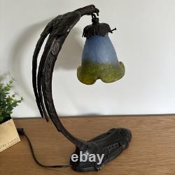 Lampe De Table Art Déco Vintage Aigle En Bronze Charles Ranc