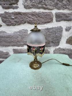 Lampe art Deco en Bronze Doré Signée P Lucas