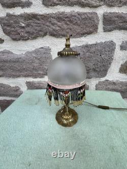 Lampe art Deco en Bronze Doré Signée P Lucas