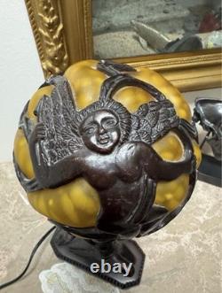 Lampe art déco bronze