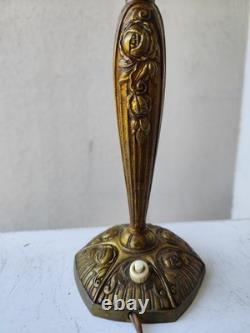 Lampe bronze Art nouveau Art déco Fleurs Et Bronze