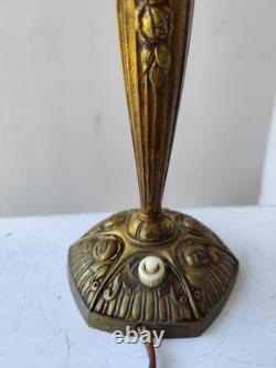Lampe bronze Art nouveau Art déco Fleurs Et Bronze