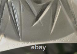 Lustre art deco bronze Hettier Vincent tulipe signée Lorrain Nancy French Lamp