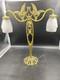 Muller Freres? Art Deco Lampe Double Bronze 1925/30