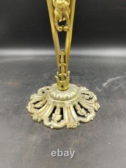MULLER FRERES? ART DECO Lampe double BRONZE 1925/30