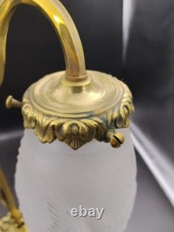 MULLER FRERES? ART DECO Lampe double BRONZE 1925/30