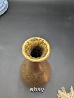 Maison Christofle et Auguste Delaherche vase piriforme art déco en bronze 1920