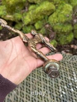 Mascotte Automobile Bronze Rugbyman & Rugby & Vers 1930 & Art Deco