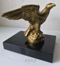Mascotte automobile aigle jean gerard h briand bronze art deco hood car 1
